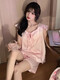 Modal Ice Silk Pyjamas für Frauen im Sommer 2025 Neue Xiaofei-Manschettenkissen High-End-Frauen mit großer Ärmeln Home Clothing JDX_9227# Weste Cover rosa (mit fester Brust 1 xl