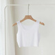 Tanbeiman tube top, chest-wrapped anti-exposure underwear, summer ice silk camisole, anti-seepage inner wear, chest-covering artifact, thin one-piece ice silk camisole, white, short style, L Recommended weight (100-120Jin Jin is equal to 0.5 kg)