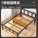 Jiefei folding bed single bed adult home simple bed office nap artifact dormitory lunch break small bed reinforced iron bed [Picture two] 75 wide silent long-term sleeping steel frame thick plate reinforced