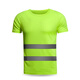 Reflective quick-drying t-shirt construction site safety clothing short-sleeved cycling advertising work clothes vest reflective vest fluorescent yellow L code