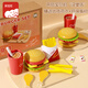 Figani Children's House Playing Mini Kitchen Toys Hamburguesa para niños y niñas + pizza + helado