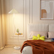 PLATADA PIEMBRA DE LAMPIA DE PIEZA RATUS de sala de estar integrada Sofá Coffee Coffee Lámpara vertical de la mesa de la mesa del dormitorio Ambiente del dormitorio Ambiente Light B Black Beige Lampshade 15843cm-17