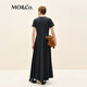 MO/Co.[active series] Dress 2025 autumn new product antibacterial anti-mites cotton deconstruction cut MBE3DRS001 steel gray M /165