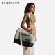 
BAGSMART travel backpack large capacity travel bag tote bag short distance luggage bag multifunctional sports crossbody black medium