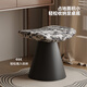 Yete Rotating Makeup Stool Mid-Autumn Style New Style Girls Home Dressing Stool High-end Bedroom Small Makeup Chair Premium Black Rotatable/Fellow Cushion/Black Iron Base