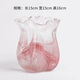 Muding pearlescent pink glass art vase light luxury style high-end living room flower arrangement decoration B&B birthday gift