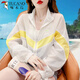 
Woodpecker summer thin breathable sunscreen short jacket for women 2025 new air-conditioning shirt casual tops look slim and loose 58 purple thin, thin, average size 85-130Jin [Jin equals 0.5 kg] can be worn