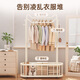 Quanpinwu clothes hanger floor-standing vertical coat rack hanging clothes rack bedroom special clothes drying rack hanging clothes high-end storage rack single 60