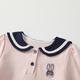Fanhunting Girls' College Style Dress Autumn Fashionable Baby Princess Dress Children's Navy Collar Pleated Skirt Spring and Autumn