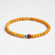 Amber Beeswax Bracelet Natural Women's Chicken Fat Yellow Southern Red Turquoise Duobao Bracelet Double Three Circles