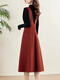 
TJQ ​​luxury high-end brand knitted dress for women 2025 autumn new style with coat base shirt vest skirt Red M [recommended 105Jin [Jin equals 0.5 kg]]