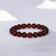 Famous family blood amber bracelet for women and men natural amber single circle bead bracelet maroon bracelet birthday gift 9mm