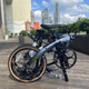 Dahon a gran escala plegable Bicicleta P9 Disco Disc Cambio de velocidad ultra luz Bicicleta para hombres y mujeres PAA693GT Nueva serie P10 lila 18 pulgadas_349