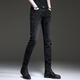 Jie yuepai sommer sommer neuer retro schwarze jeans Männer europäische und koreanische Stil trendy schlanke elastische kleine Füße Hosen Casual Hosen Männer 1049 Grau 28