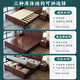 Nanzhu NUEVA Cama de madera maciza china 1.8m Doble Cama Master Bed Larca Bed de Bed de Madera de Madera Solidal Full Withides 9901C#