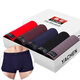 Einfache Richtung 5 Paar Männer Unterwäsche Herrenboxerhosen Jugendmodal Bambusfaserboxerhose Baumwolle Schwarz + Blau + Grau + Kaffee + Big Red (9928) l