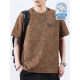 Vancl Eslites neuer Frühlingswäsche schweres T-Shirt mit kurzer Ärmeln für Männer 2025 Sommer Lose Lose großartigen halbärmeligen T-Shirt F9896 Gray Regular 3xl 180-200jin [Jin entspricht 0,5 kg]