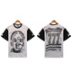 Lee Kids American Trendy Brand Hell Star Letter Camiseta con estampado de huellas Hombres y mujeres Siguiente manga corta de deportes sueltos 2691 Black S