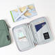 SANQIHU Corea Passport de viaje Bolsa Bolsa Integrada Men y mujeres Certificado de boleto de aire impermeable sólido Bolsa Ticket Bolsa de almacenamiento de almacenamiento completo