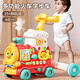 Parenting Baby Multifuncional Multifuncional Educación temprana Juguete Educational Push and Pull Train Baby Walker Niños de 1 a 3 años Boys and Girls Gift 5 en 1 Multifuncional Tren multifuncional