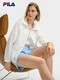 
FILA Women's woven jacket 2025 summer new fashion casual simple loose hooded top Yunbai-WT XS 155/76A/XS