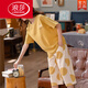 Langsha Summer Pyjamas Damen Kurzarm der Kurzhose Einfacher süßer Anzug Frauen lose und komfortable Mutter Home Anzug kurzarmiert sieben Slice Cropped Pants-679 M Empfohlen 80-100jin [Jin gleich 0,5 kg]
