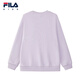 FILA [anti-bacterial] Fila Children's Children's Clothing Top 2025 Autumn New Style Comfortable Pullover Sweater for Men and Girls Sound Wave Purple-VT 150