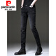 Pierre Cardin 2025 SOMMER SOMMER NEUE HIGH-End Black Strick Jeans Herrenkoreaner Stil Retro Small Foot Stretch Casual Hosen 1049 Grau [Stoff ärgerlich ärgerlich] Dünn 28 [Empfohlen 95-105Jin [Jin entspricht 0,5 kg]]