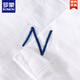 罗蒙（ROMON）男士高端亚麻衬衫夏季潮牌薄款棉麻料上衣男装休闲短袖体恤衫夏装 yunyi-9711白色 2XL