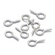 Osiro 200 pcs horn nails, sheep eye nails, pearl screws, pendant hooks, jewelry accessories, diy handmade materials, silver 5*10mm, about 200 pcs/pack