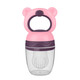 Baby bear bite fruit food supplement fruit and vegetable silicone mesh bag pacifier baby feeding blue M 1 pack