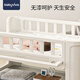 babyviva婴儿尿布台宝宝抚触护理台换尿布可移动新生儿洗浴婴儿床 布台+乳胶垫 其他_组装_框架结构