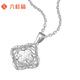 Liuguifu jewelry platinum pendant women's flower pt950 platinum pendant birthday gift necklace about 1.40g