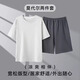 Langsha Modal Pyjamas Herren Sommer 10A Antibakterielle Eis Seide Kühle Shorts Shorts Lose, um für Männer zu Hause zu tragen