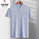 
Woodpecker (TUCANO) Daddy Lapel Ice Silk Short Sleeve T-shirt Middle-aged Men's Casual T-shirt Middle-aged and Elderly Thin POLO Shirt Summer Clothes T Ice Silk-9855 Gray Real Pocket L 50/170