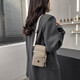 Yeonwoo summer fashion mobile phone bag coin purse Korean textured Oxford cloth small bag shoulder bag arm bag versatile oblique gray
