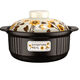 
KANGSHU ceramic casserole soup pot Japanese style pot stone pot high temperature gas-resistant special large capacity porridge pot pure black suitable for 1-2 people [small/sin 0ml 1048ml