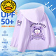 G.DUCKKIDS Children's Sun Protection Clothing Women Summer 2025 New Girls Sun Protection Clothing Ice Silk Girls Summer Clothes Thin Big Children's Jacket 1 High Sun Protection UPF50+ Purple Cute Lomi 110