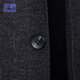 Romon (Romon) costume masculin d'automne professionnel formel usure de mariée veste de robe de mariée pour hommes mince costume noir et gris 4xl