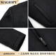 
MAGIOPY luxury high-end brand high-end men's short wool coat men's wool coat men's lapel wool jacket business navy XL