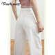 Tachimis Touch Miss Fashion High Taille Jeans Frauen 2025 Sommer dünne lässige lockere Weitbein Bananen -Scimitar Hosen Weiß 26