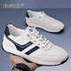Fogvoid Light Luxury Marke Forrest Gump Schuhe Männer 2025 Sommer Neue Männerschuhe Trendy echtes Leder weicher Sohle Non-Slip Casual Sneakers Männer SJ7372 Green 38
