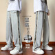 Spring and Autumn Teenagers Long Pants Boys Junior High School Students Trendy and Handsome Casual Sports Pants Large Children Men's Waiting Pants Uniqlo-qx9905 Black Spring and Autumn Style Quality Warranty M (70-90Jin [Jin equals about 0.5 kg])