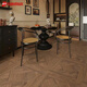 Huilide Log Cream Style Wood Grain Tiles 600x1200 Sala de estar y dormitorio Herringbone Fish Bone Patrón de piso Cortina Amarillo Wutong BJ12798 [5 cajas que comienzan] 600*1200