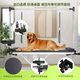 BAOHE DC Hydraulic Lifting Pet Grooming Table Grooming Table Dog Style Trimming and Blowing Pet Shop Special High-end Large and Medium Size 1.2m Hydraulic Aluminum Side Arms Black and White