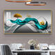 Three-April Tiger and Jiuyu Picture Restaurant Decoration Painting Light Luxury Modern Simple Dining Room Wine Glass Mural Dining Room Dining Table Background Wall Painting 01 - surplus every year 8040 Gold Frame Hand-framed Picture Frame + Light Luxury