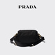 PRADA/Prada Star Style Women's Prada Explore Medium Re-Nylon Shoulder Bag Black
