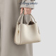 Anysmic Bag Damenbeutel leichte Luxus luxuriöse High-End-Marke Handtasche Frauen Eimer Tasche 2025 Neues echtes Leder One-Shoulder Crossbody Body Damen-Elefantengrau