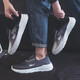Huili senior shoes men's shoes comfortable middle-aged and elderly casual shoes dad shoes breathable mother shoes KGH1477 black gray 42