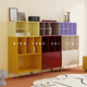 Aparador minimalista italista moderno y simple aparador nórdico Muebles de dopamina Muebles de gabinete personalizado Estilo de crema aparador 15696*380*821 mm